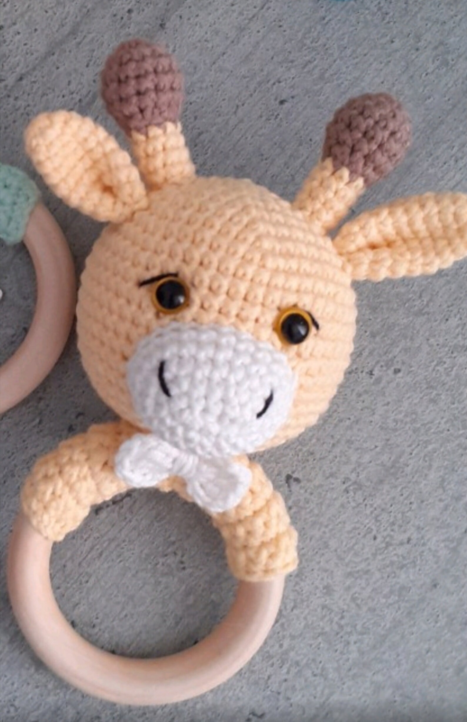 Organic Cotton Baby Rattles Crochet baby rattle for newborn Etsy