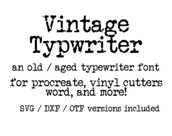 Download Vintage Font Svg Etsy