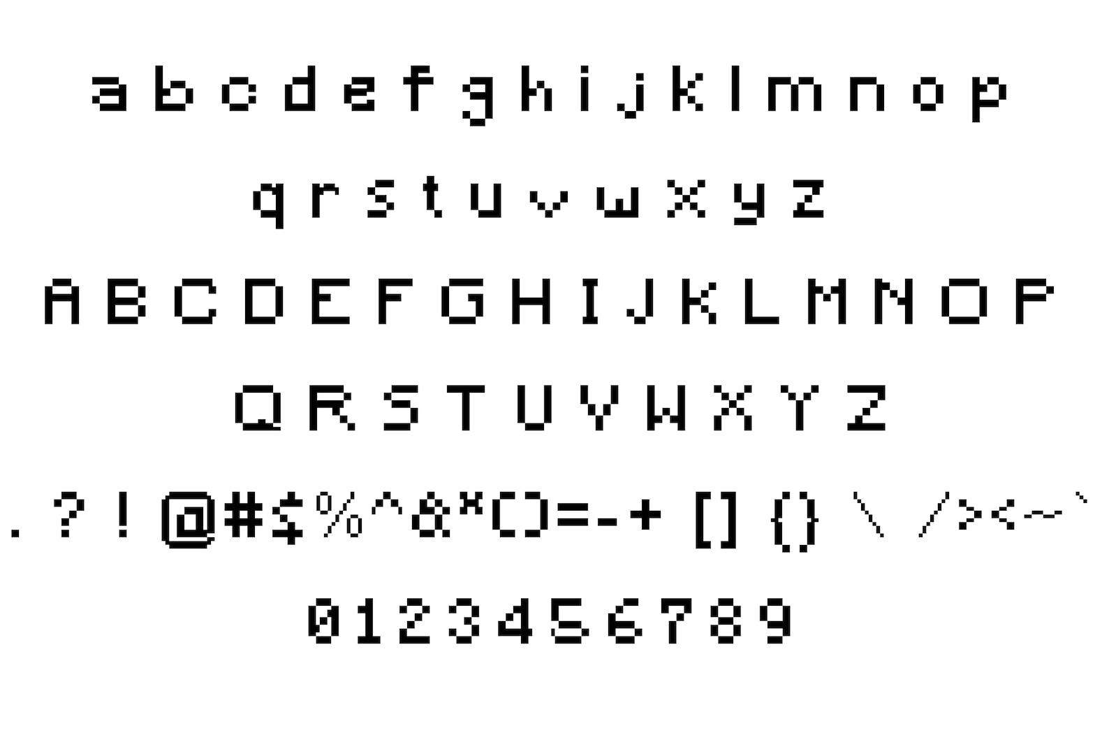 Pixel Font Svg Bitmap Font Coding Font Vintage Computer - Etsy