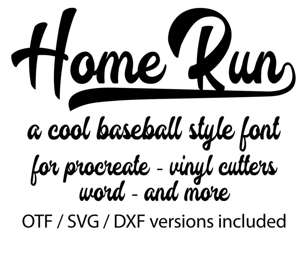 Baseball Font Svg, Cricut Font, Baseball Alphabet Font, Procreate Font