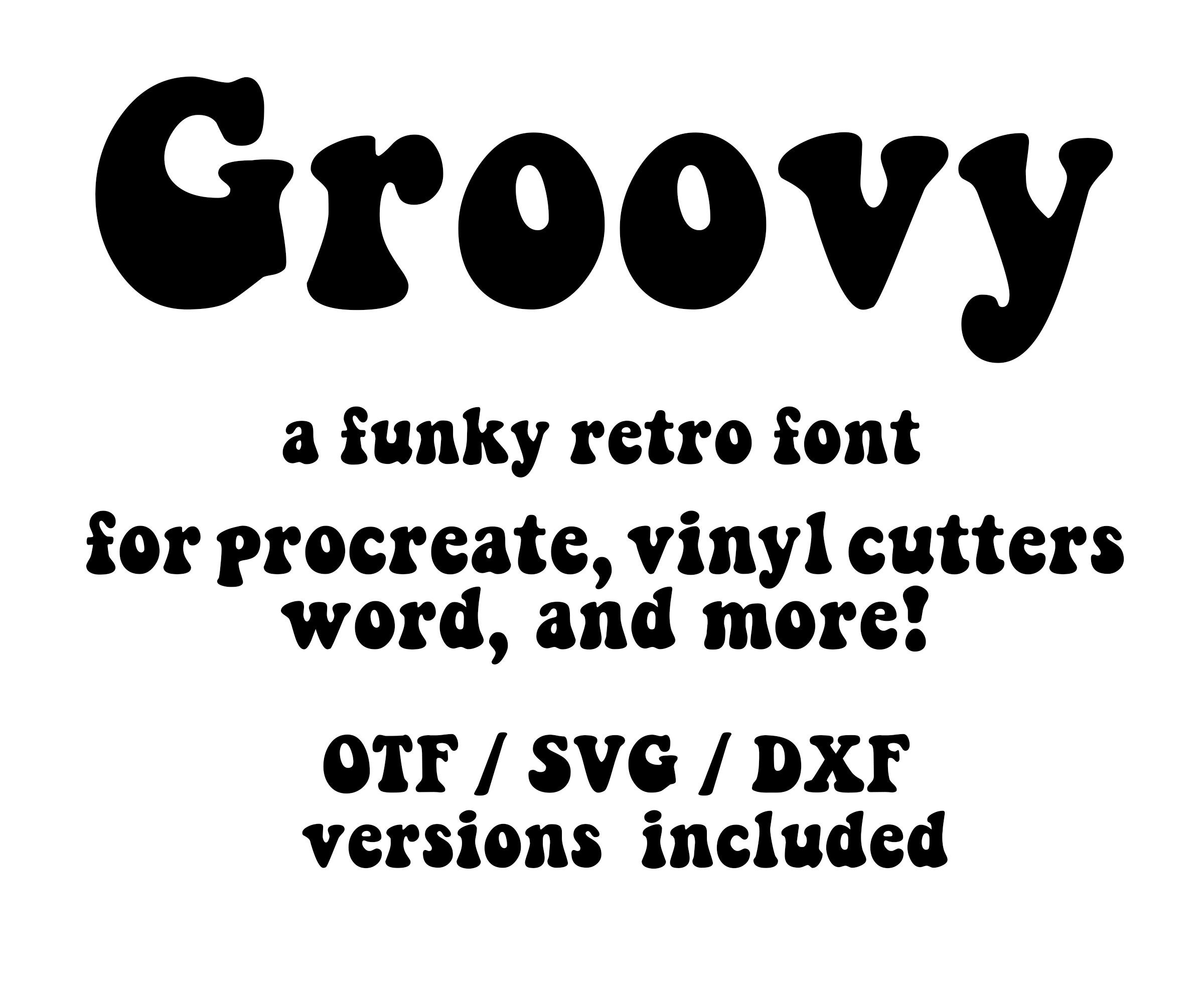 Buy Groovy Font Svg Retro Font Funky Font 70s Font 80s Font Alphabet ...