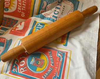 Vintage Antik Rustikal Nudelholz Backen Koch Landhaus Küche