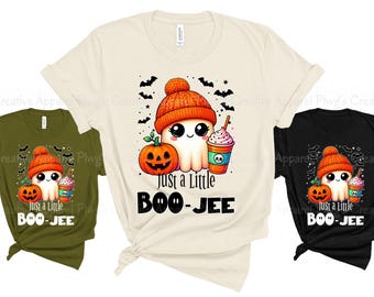 Cute Ghost Shirt | Just a Little BOO-jee Halloween Shirt | Quality Printed Design | Halloween Bou-jee Ghost Shirt | Halloween Ghost Shirt