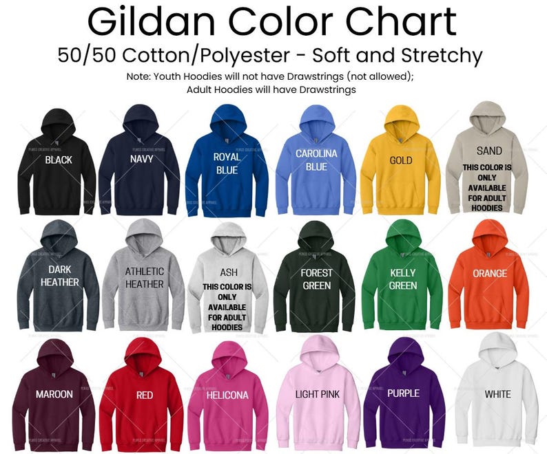 Adult & Youth Hoodie Stitch Hoodie | Printed Design | Ohana Family Hoodie | Unisex Size - 18 Colors to Choose From image 2
