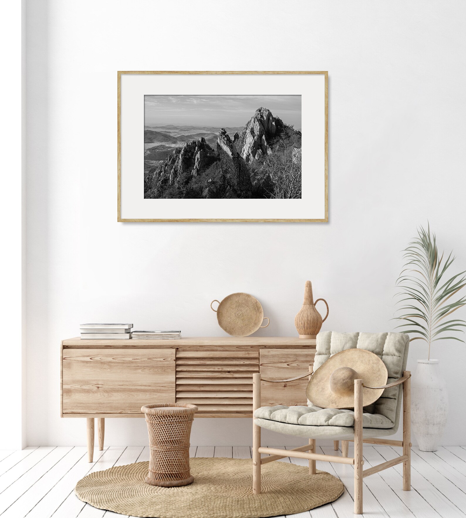 Mountain Wall Art Print Black And White Nature Photography | Etsy