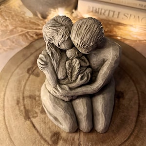 Angel Birth Sculpture - CUSTOMISABLE Statue Baby Infant loss Miscarriage keepsake Grief Rainbow baby Midwife Gift Doula Newborn Rustic Art