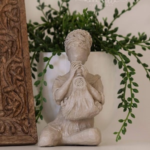 Midwife Weighing Baby - Sculpture Statue Midwife Gift Doula Blessingway Birthing Woman Rustic Birth Space