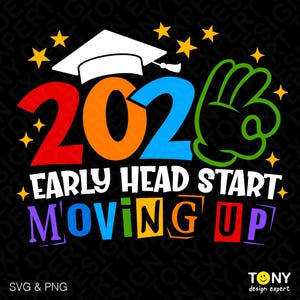 2026 Tidig start med försprång, uppåtgående SVG PNG: Rolig EHS-examensdesign (digital nedladdning)