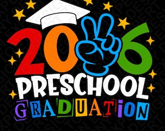 2026 Preschool Graduation Svg Png : Funny Kids Graduate Shirt Back to School (Digital Download)