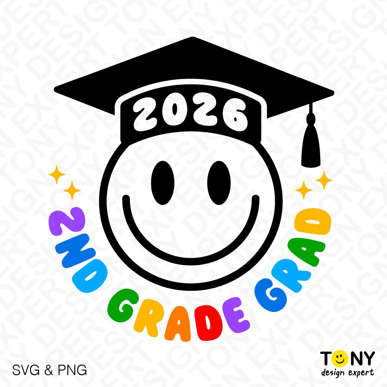2026 2nd Grade Grad Svg Png : Second Grade Kids Graduation Celebration ...