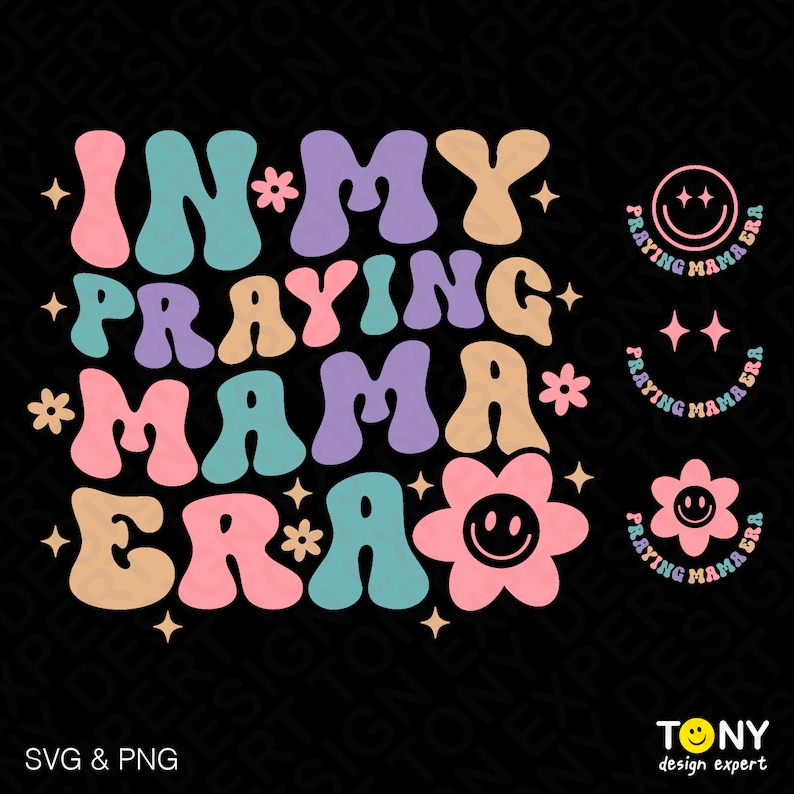 In My Praying Mama Era Svg Png, Christian Mom Svg, Front Pocket ...