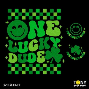 Un tipo afortunado Svg Png, Lucky Boy Svg, Día de San Patricio Svg, Regalo divertido y genial para niños de San Patricio, Descarga digital Sublimación PNG y SVG Cricut