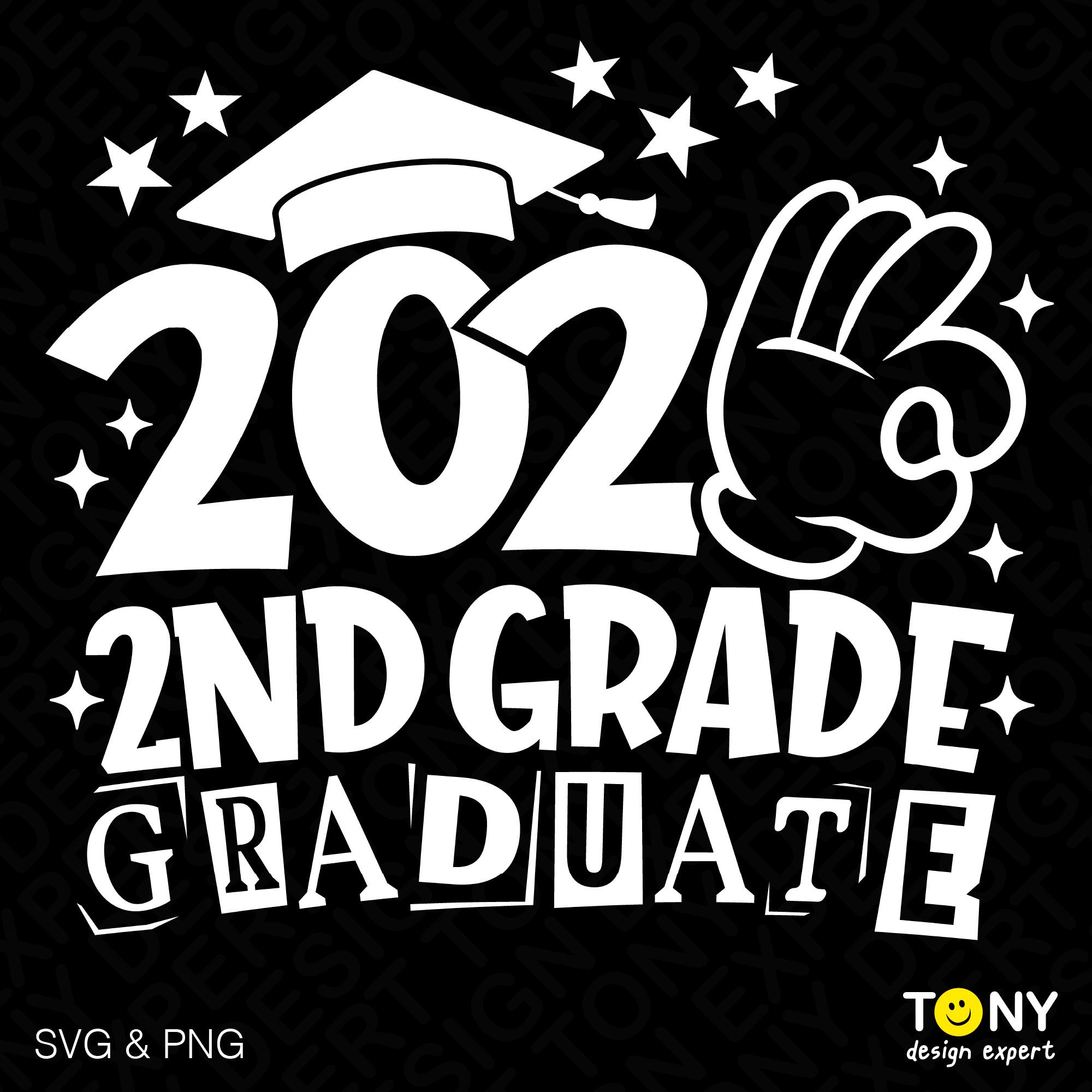 2026 2nd Grade Graduate SVG PNG : Second Grade Elementary School ...