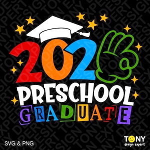 Camiseta divertida de graduación preescolar 2026 (Svg Png): Camiseta infantil de graduación para la vuelta al cole (descarga digital)