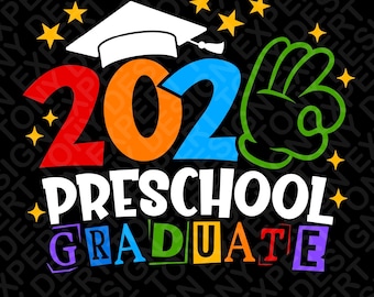 Camiseta divertida de graduación preescolar 2026 (Svg Png): Camiseta infantil de graduación para la vuelta al cole (descarga digital)