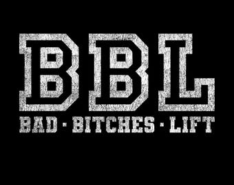 Bad Bitches Lift Svg Png, Distressed Workout Weight Lifting Png, Fitness Gym Trainer Gift Idea Digital Download Sublimation PNG & SVG Cricut