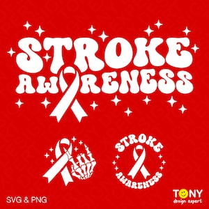 Stroke Awareness Svg Png, in May We Wear Red Svg, Stroke Svg, Trendy ...
