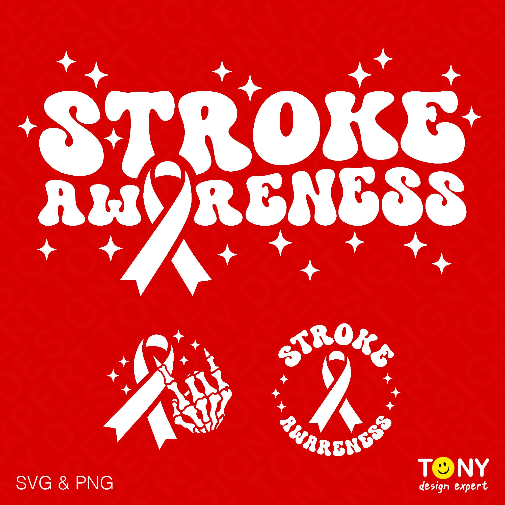 Stroke Awareness Svg Png, in May We Wear Red Svg, Stroke Svg, Trendy ...