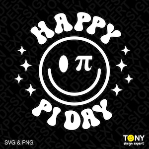 Feliz Pi Day Svg Png, Pi Day Svg, Professor de Matemática Svg, Idéia de Presente para Amante de Matemática Trendy Retro Groovy Digital Download Sublimação PNG e SVG Cricut