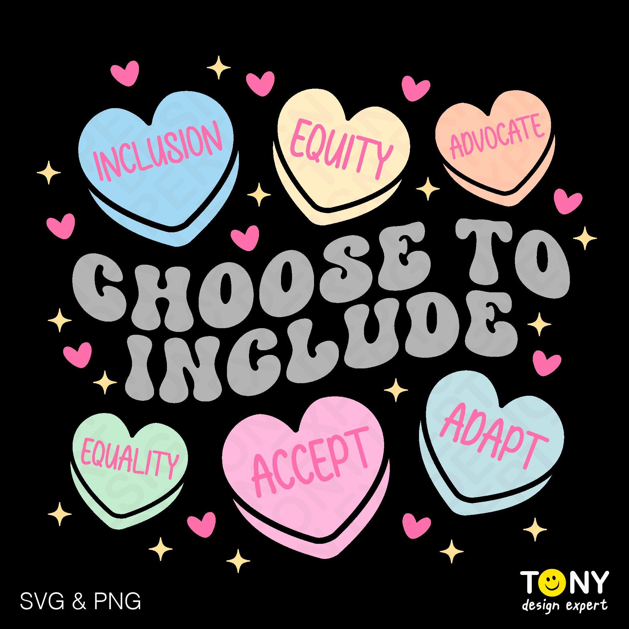 Choose Inclusion Choose to Include Svg Png, Inclusion Matters Svg, Autism Awareness Svg ...