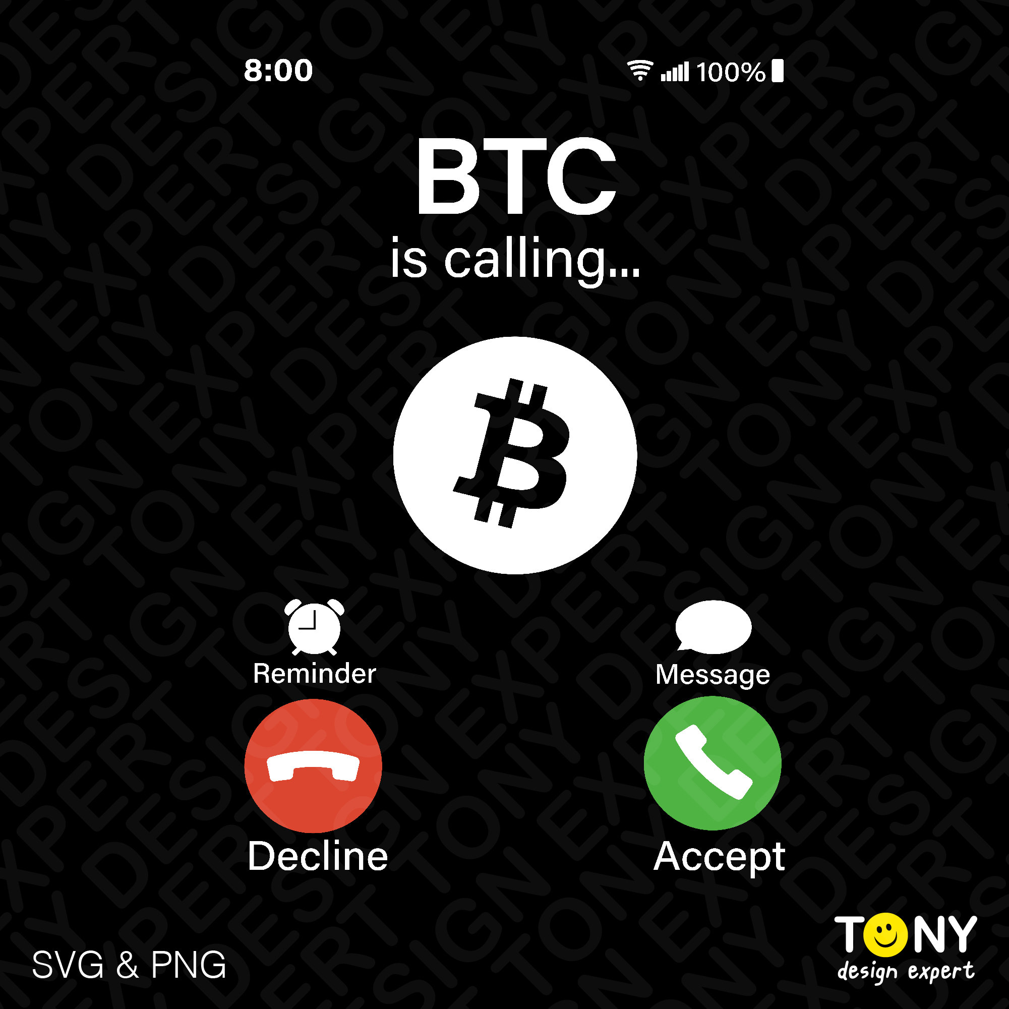 BTC is Calling Svg Png, Incoming Call Svg, Bitcoin Svg, Funny Call Screen  Gift Idea Digital Download Sublimation PNG & SVG Cricut Cut File - Etsy