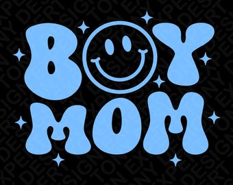 Boy Mom Svg Png : Funny Mom Life Humor Quote, Motherhood Design (Digital Download)