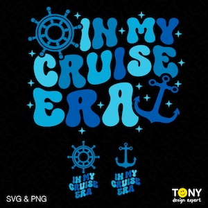 In mijn cruisetijdperk Svg Png, grappige cruisereis Svg, voorvak inbegrepen trendy retro groovy digitale download DTF-sublimatie PNG en SVG Cricut