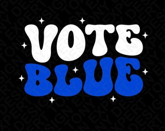 Vote Blue Svg Png: Divertido diseño de camiseta política para las elecciones demócratas (descarga digital)