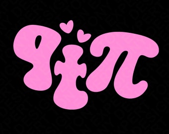 Cutie Pi Svg Png, Sweet As Pi Svg, q t pi Svg, Pi Day Svg, Math Teacher Svg, Trendy Groovy Digital Download Sublimation PNG & SVG Cricut