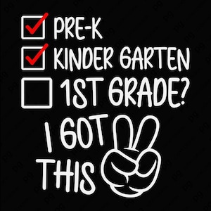 1st Grade I Got This Svg Png, First Grade Svg, Funny Back to School Elementary Gift Idea, Digital Download DTF Sublimation PNG & SVG Cricut