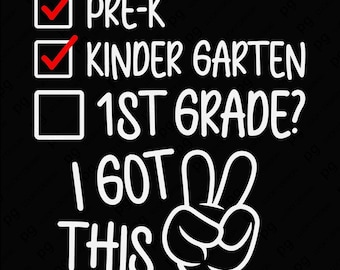 1st Grade I Got This Svg Png, First Grade Svg, Funny Back to School Elementary Gift Idea, Digital Download DTF Sublimation PNG & SVG Cricut