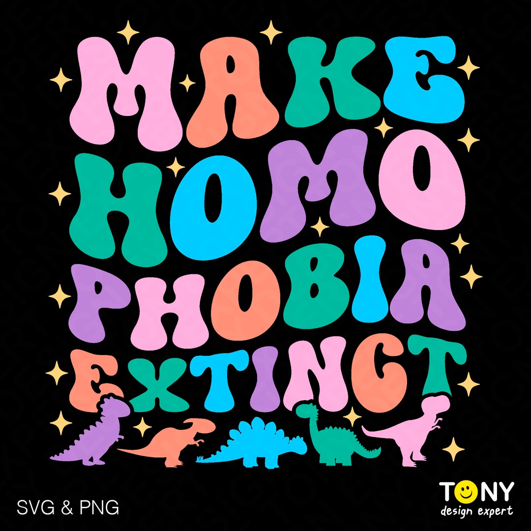 Make Homophobia Extinct Svg Png, Lgbt Svg, Lgbtq Svg, Lgbt Pride Svg