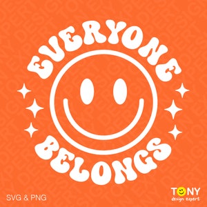 Harmony Day Svg Png, Everyone Belongs Svg, Happy Harmony Day Svg, Trendy Retro Groovy Svg, Digital Download Sublimation PNG & SVG Cricut