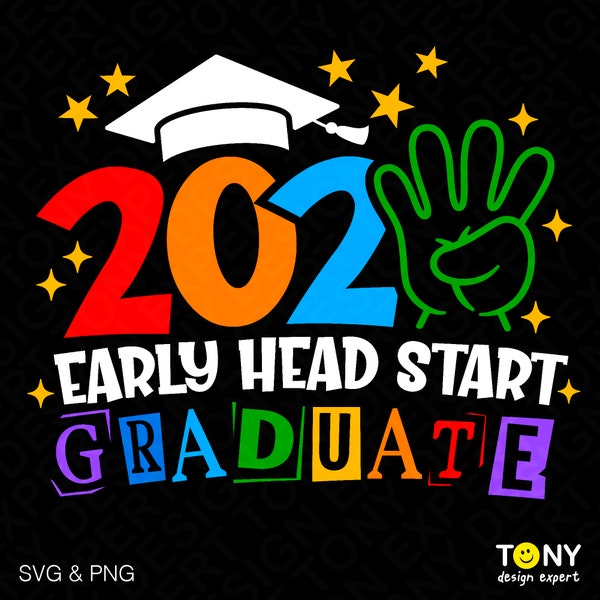 4 Colour Bundle 2024 Early Head Start Graduate Svg Png, EHS Graduate Gifts Svg, Funny School Digital Download Sublimation PNG & SVG Cricut