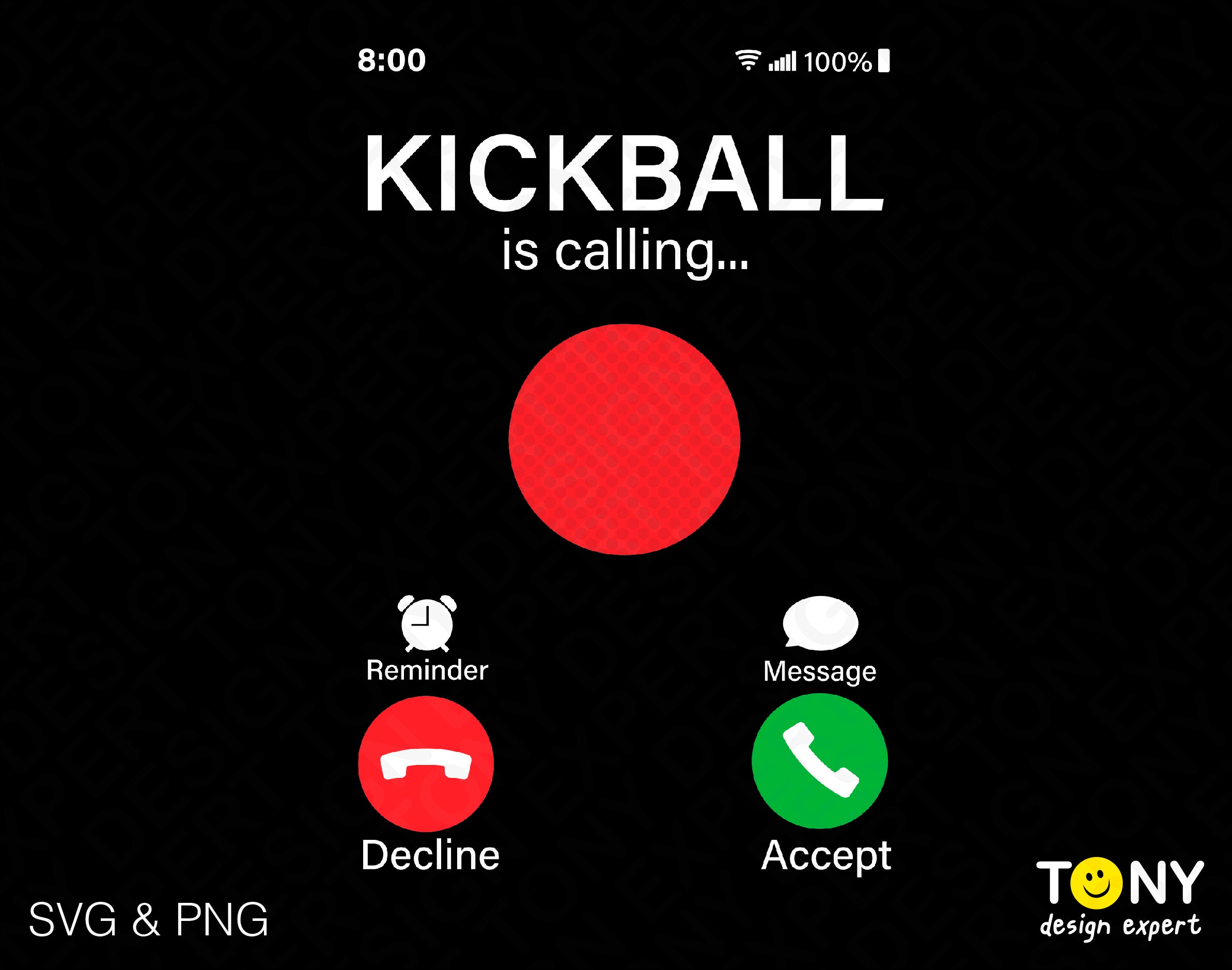 Kickball is Calling Svg Png Call Svg Kickball Svg Etsy