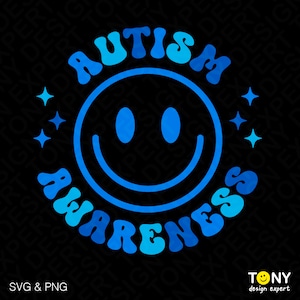 Autisme bewustzijn Svg Png, autisme moeder, autisme vader, schoolkinderen versnelde leraar Trendy Retro Groovy digitale download sublimatie PNG & SVG Cricut