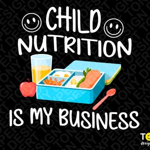 La nutrition des enfants est mon affaire Png, Lunch Lady Png, Cafeteria Crew Png, Launch Box Png Cafétéria Personnel Cadeau Téléchargement numérique Sublimation PNG