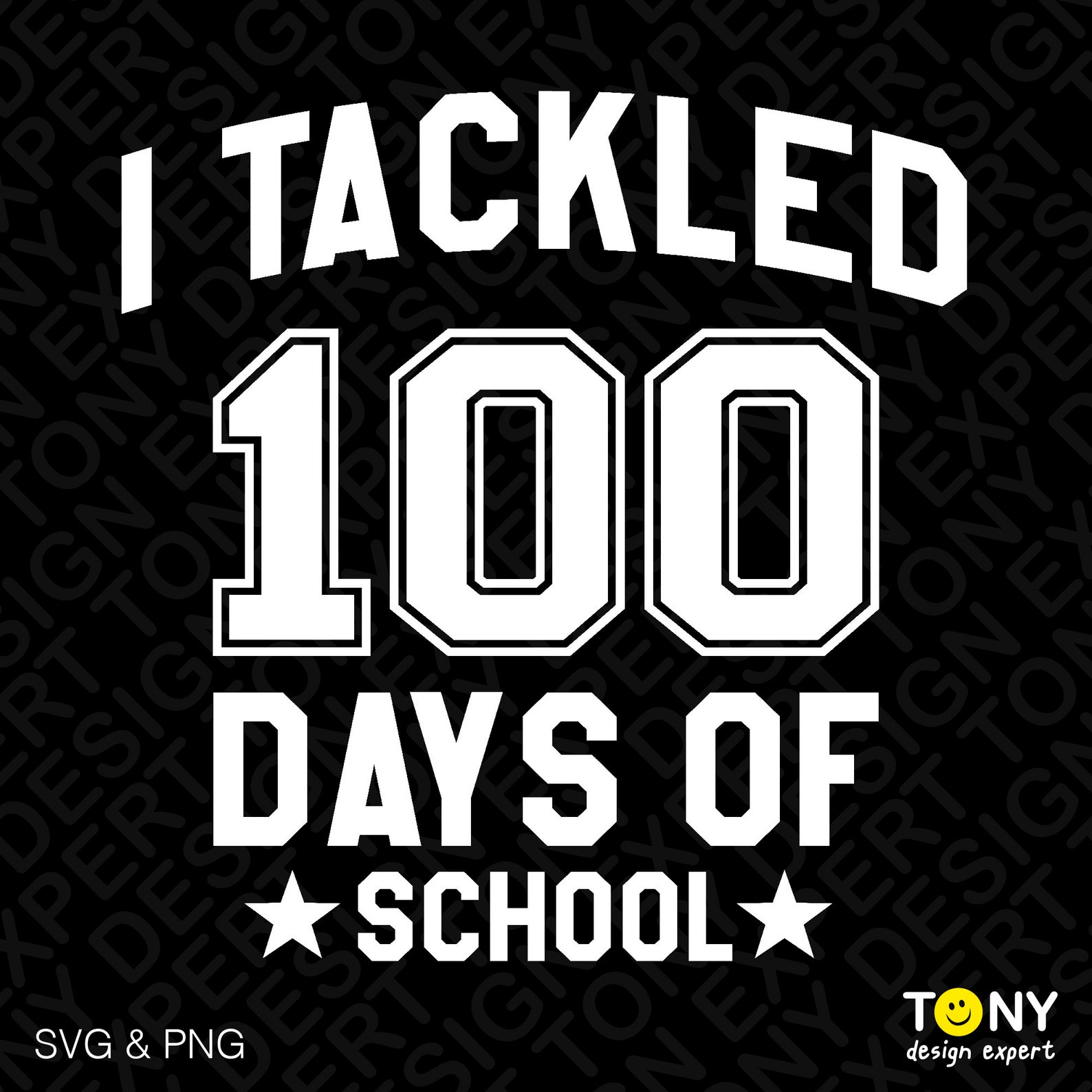I Tackled 100 Days of School Svg Png, 100 Days of School Svg, Cool Kid ...