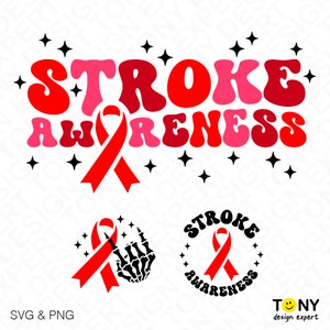 Stroke Awareness Svg Png, in May We Wear Red Svg, Stroke Svg, Trendy ...