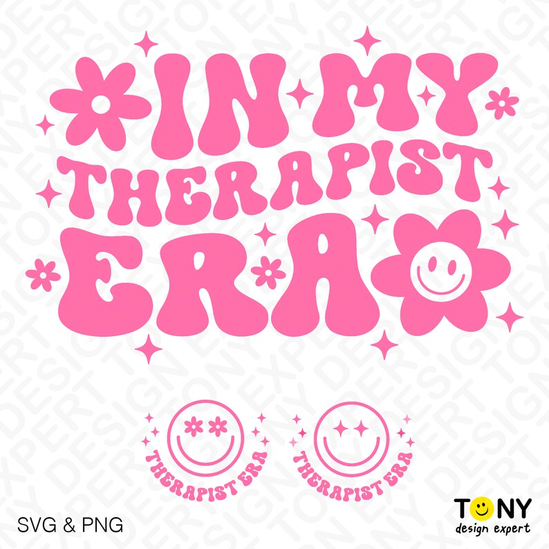 In My Therapist Era Svg Png, Funny Therapist Gift Idea, Front Pocket ...