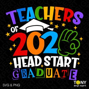 Teachers of 2026 Early Head Start Graduate SVG PNG: grappig EHS-graduatieontwerp (digitale download)
