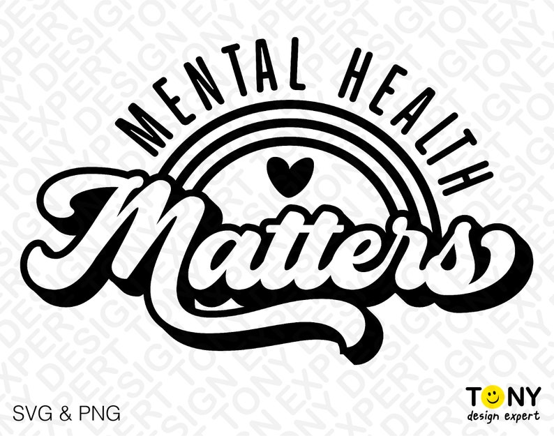 Mental Health Matters Svg Png, Rainbow Svg, You Matter Svg, Anxiety Svg ...
