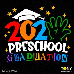 Graduation préscolaire Svg Png 2025, Svg diplômé préscolaire, drôle de fin d'études préscolaire diplômé, téléchargement numérique sublimation PNG & SVG Cricut