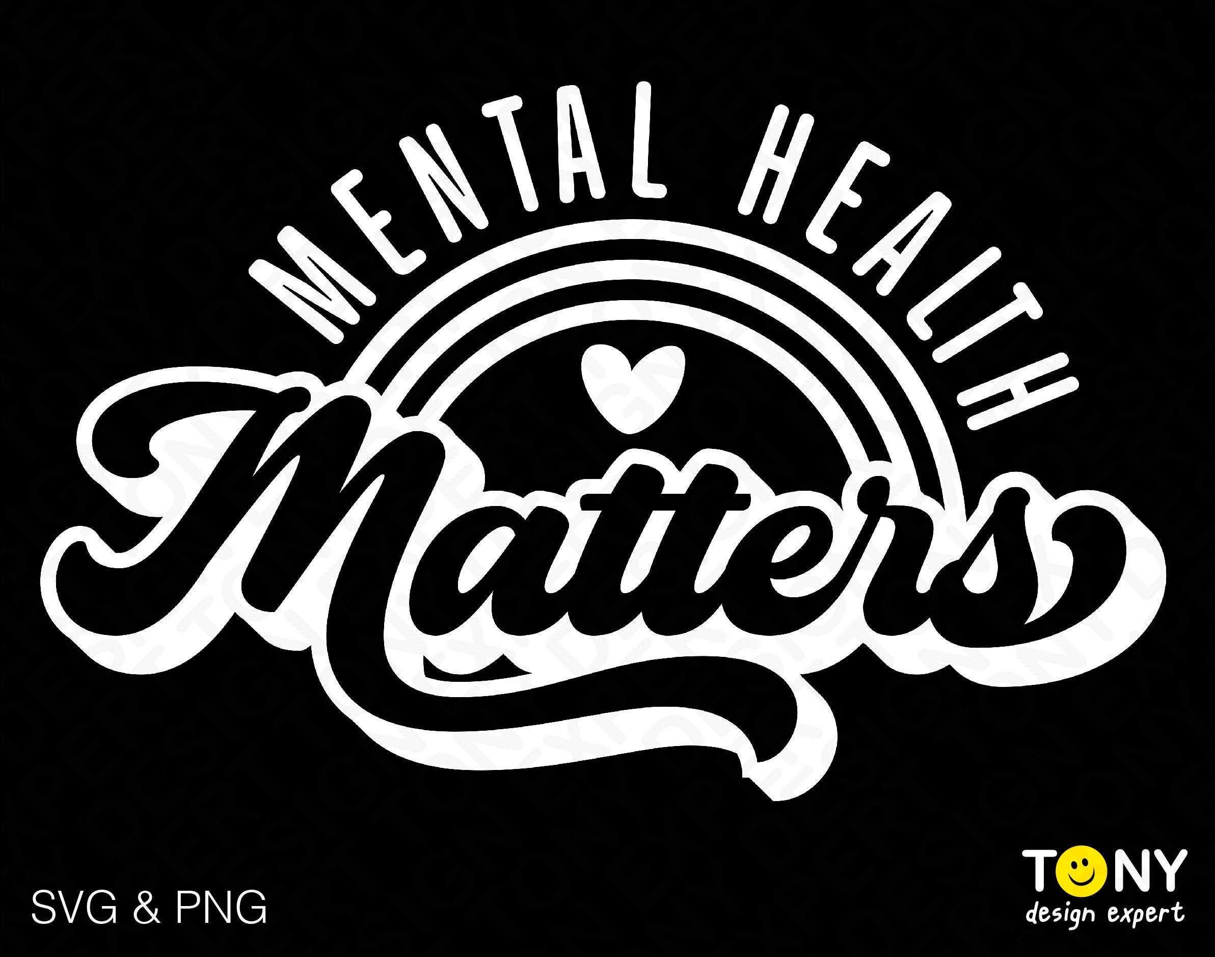 Mental Health Matters Svg Png, Rainbow Svg, You Matter Svg, Anxiety Svg ...