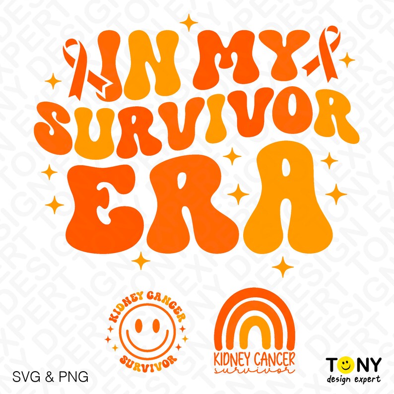 In My Survivor Era Svg Png, Kidney Cancer Awareness Svg, Front Pocket ...