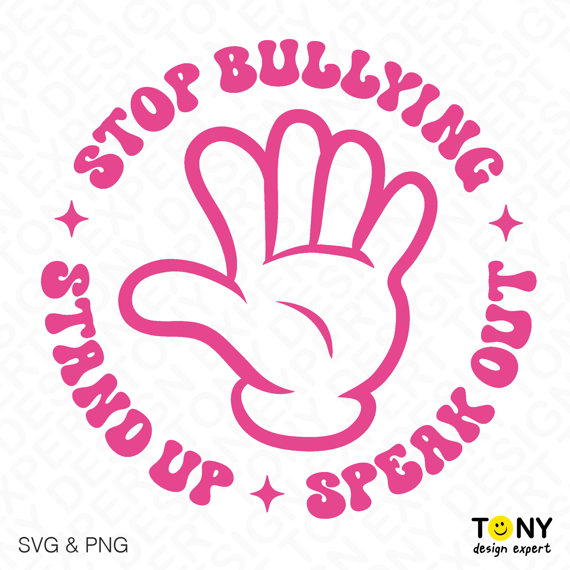 Stop Bullying Stand up Speak Out Svg Png, Pink Shirt Day Svg, End ...
