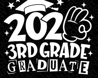 2026 3rd Grade Graduate SVG PNG : Third Grade Elementary School 