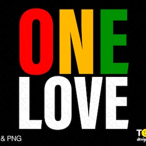 One Love Jamaica Svg Png, Jamaica Svg, Jamaican Vacation Svg, Rasta Svg, Peace Love Jamaica Descarga digital Sublimación PNG y SVG Cricut