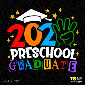 4 Colour Bundle 2024 Preschool Graduate Svg Png, Pre-K Graduate Svg, Funny End of School Svg Digital Download Sublimation PNG & SVG Cricut