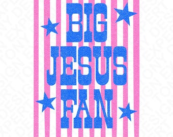 Gran fan de Jesús Cristiano Svg Png: Diseño de camiseta religiosa basada en la fe (Descarga digital)
